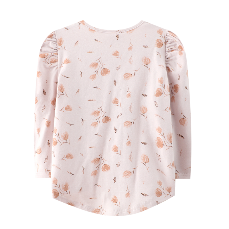 Cracked Soda | Charlotte Puff Sleeve Top-Pink