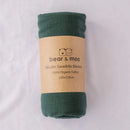 Bear & Moo | Muslin Swaddle Blankets Organic Cotton Assort