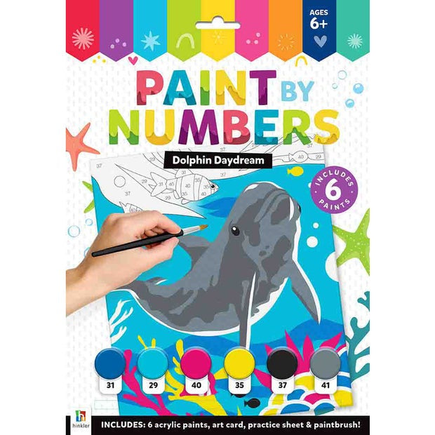 Hinkler Paint By Numbers Dolphin Daydream RRP $10.99