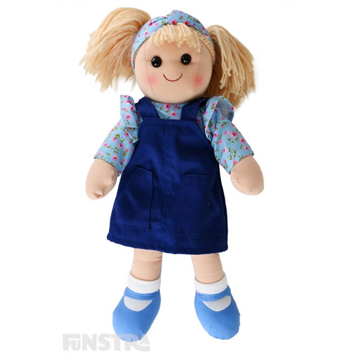 Hopscotch Doll | Carrie Blue Pinafore 35cm