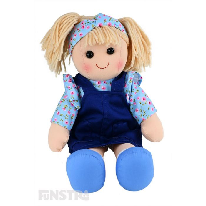 Hopscotch Doll | Carrie Blue Pinafore 35cm