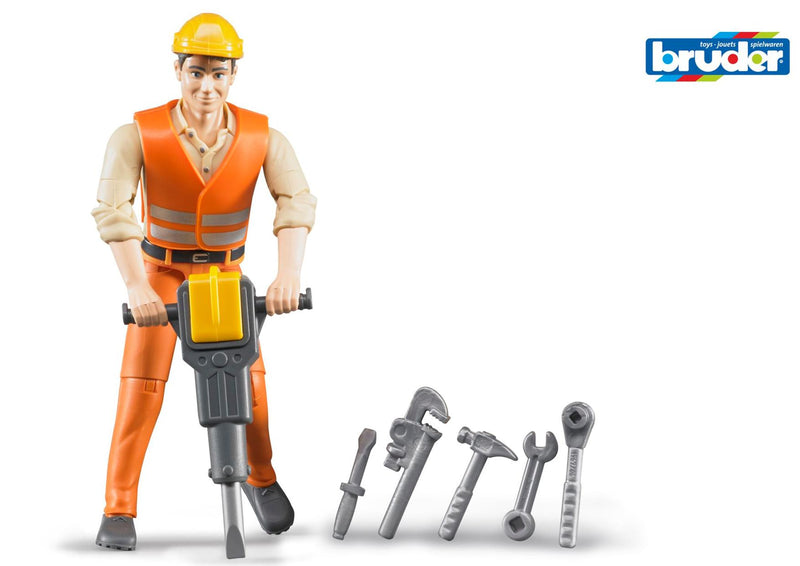 Bruder | Construction Worker w/Accessories RRP $39.99