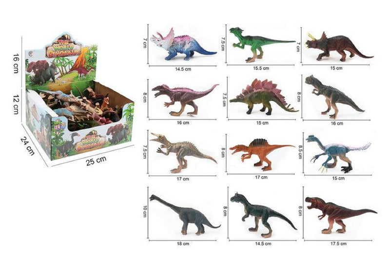 Dinosaurs-17cm (12 Asstd)