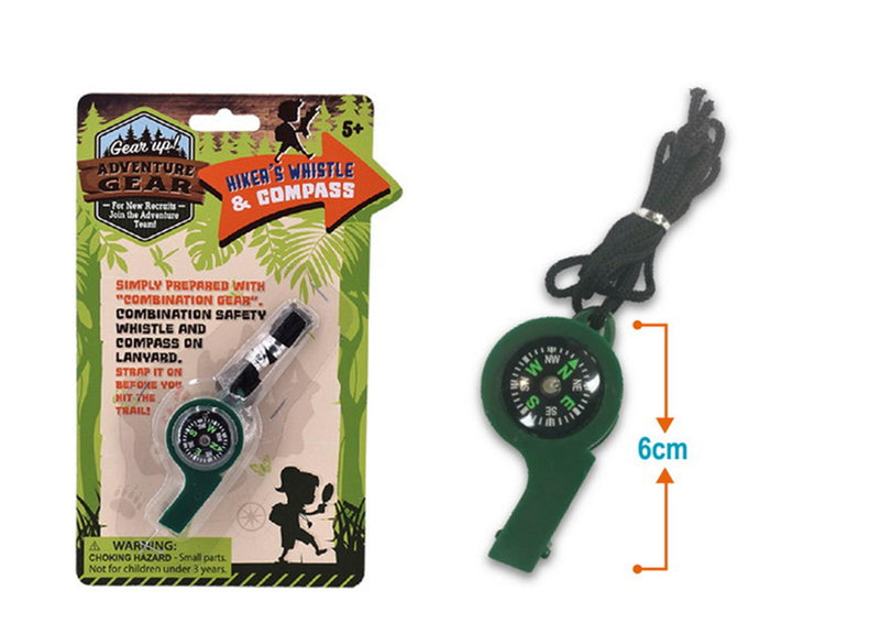 Adventure Gear Whistle w/Compass
