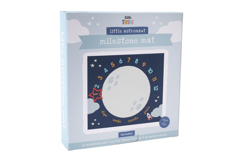 Baby Milestone Space Mat Blanket with Gift Box | 100cm x 90cm