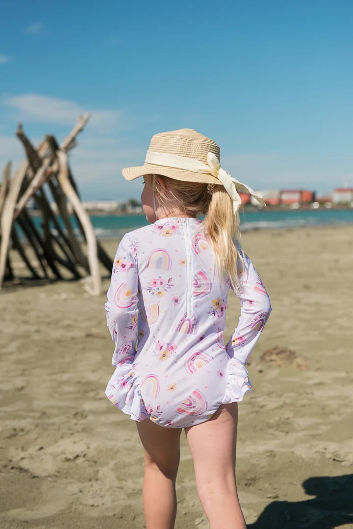 Flock & Co Rainbow Girl's L/S Swimwear