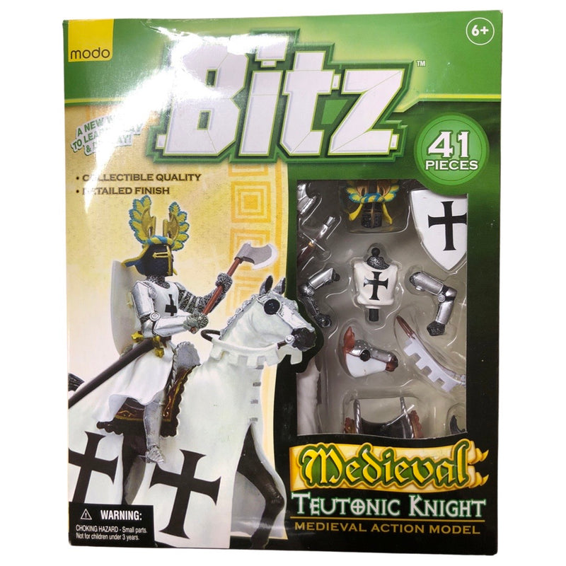 Bitz Teutonic Knight with Battle Axe on Battle Horse