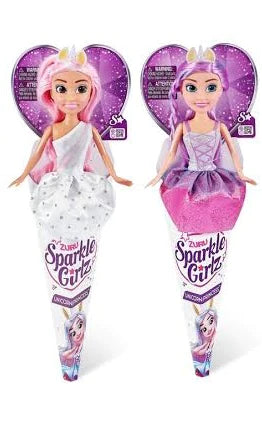 Zuru Sparkle Girlz Unicorn Princess Dolls - Asst