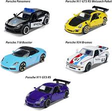 Majorette Porsche Vehicles, 5pce set