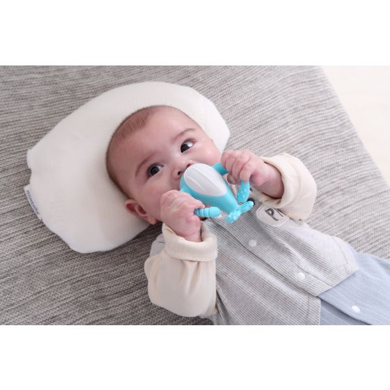 Nora Narwhal Silicone Teether - Light Blue