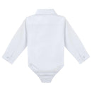 Designer Kidz | Baby Boys Jackson L/S Formal Romper - White