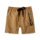 Cracked Soda | Jett Detailed Shorts Tan -Baby