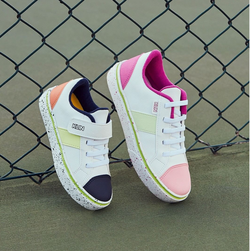 Klin | Big Girls Paint Sneaker Pink/Green