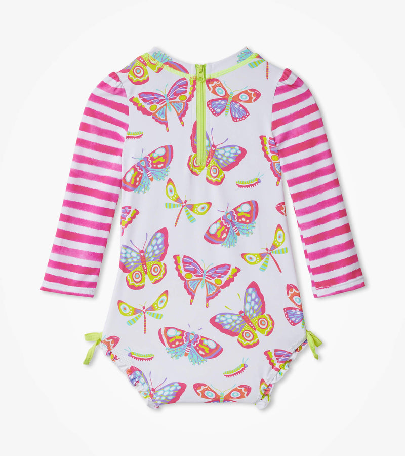 Hatley | Botanical Butterflies Baby Rashguard Swimsuit