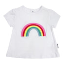 Korango | Rainbow Swing Top - White