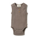 Wilson & Frenchy | Henley Bodysuit-Hazelnut