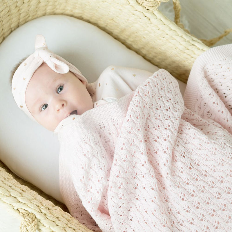 Living Textiles | Lattice Baby Shawl