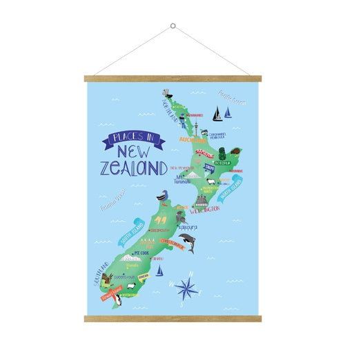 New Zealand Hanging Poster