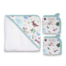 Weegoamigo Hooded Towel + Washers Daryl Dino