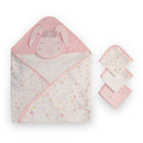 The Little Linen Company Hooded Towel & Washers - Ballerina Bunny