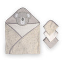 The Little Linen Company Hooded Towel & Washers - Cheeky Koala