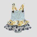 Love Henry | Baby Girls Frilly Playsuit - Amalfi Coast