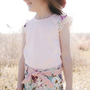 Love Henry | Scalloped Hem Shorts-Bright Floral