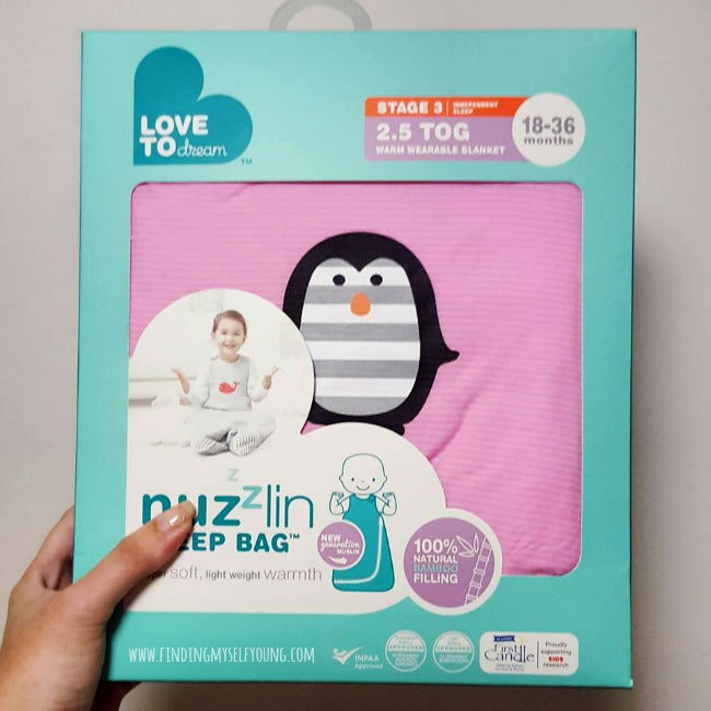 Nuzzlin Sleep Bag 2.5 TOG - Pink