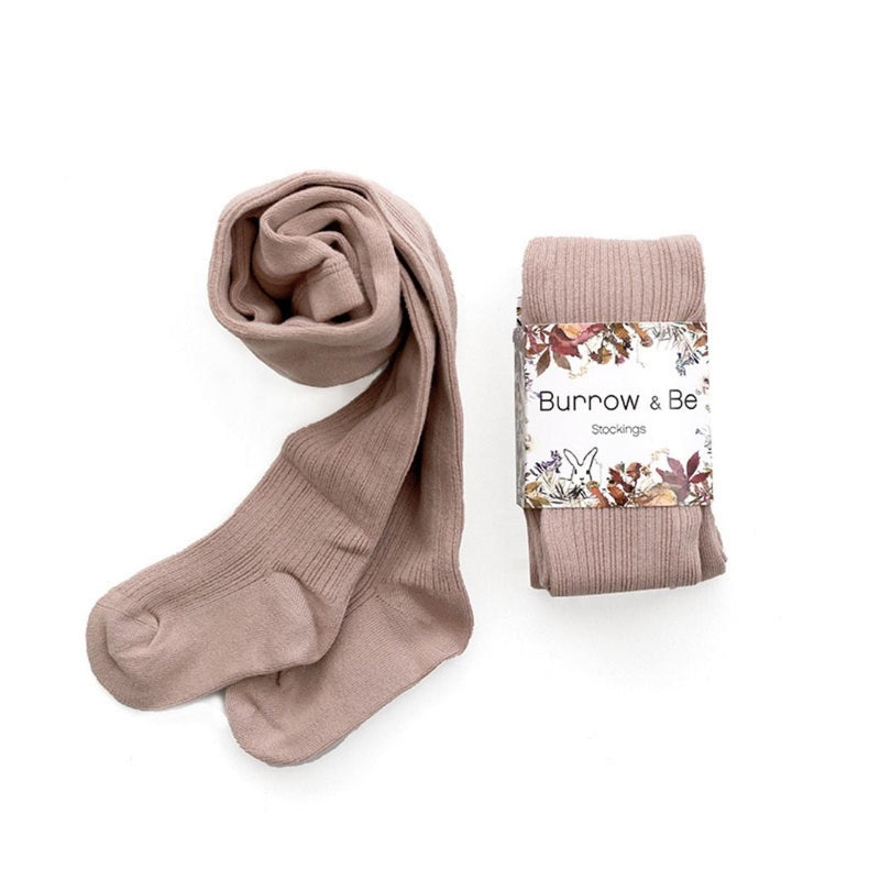 Burrow & Be | Footed Tights-Mauve