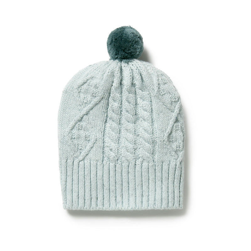 Wilson & Frenchy | Knitted Cable Beanie-Mint