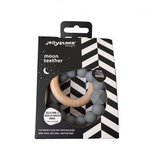 Jellystone | Moon Teether - Grey