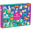 Mudpuppy | Two-In-One Puzzle Cats And Dogs (100pc)