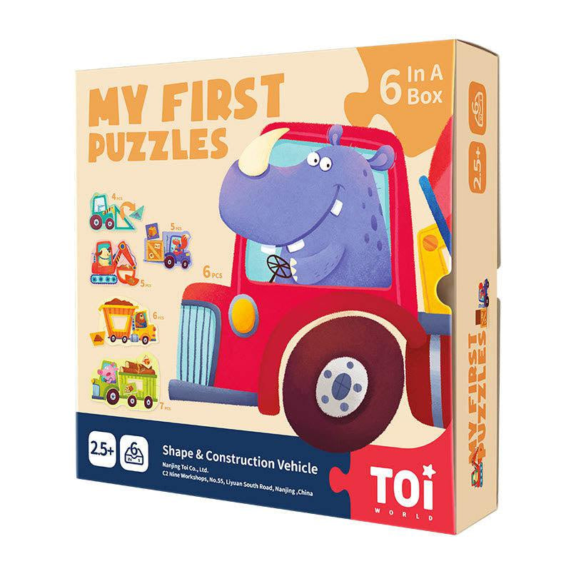 Toi | My First Puzzles Shape & Construction Vehicle