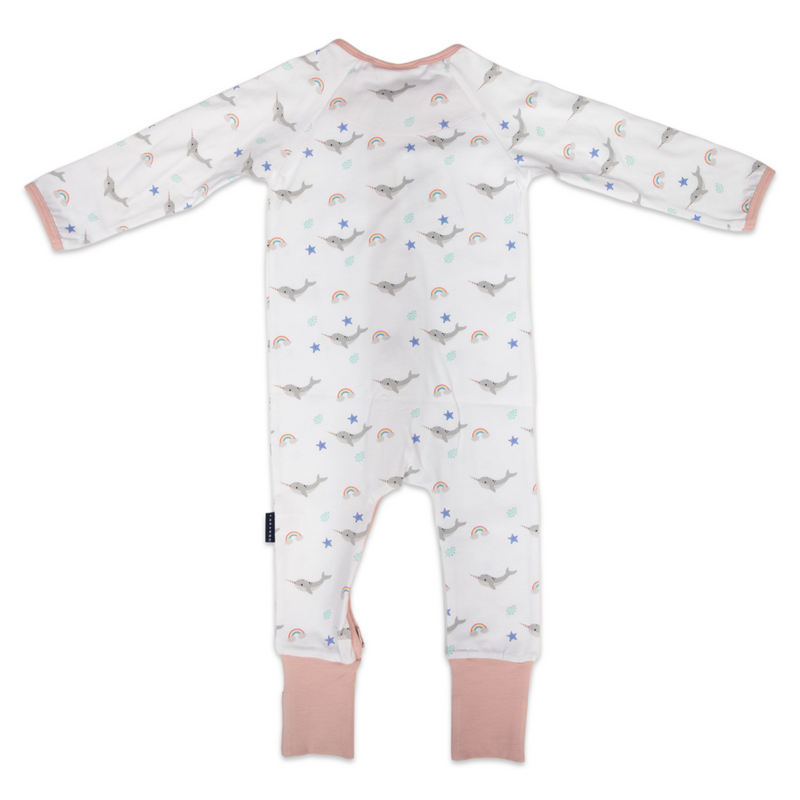 Korango | Narwhal Onesie-White