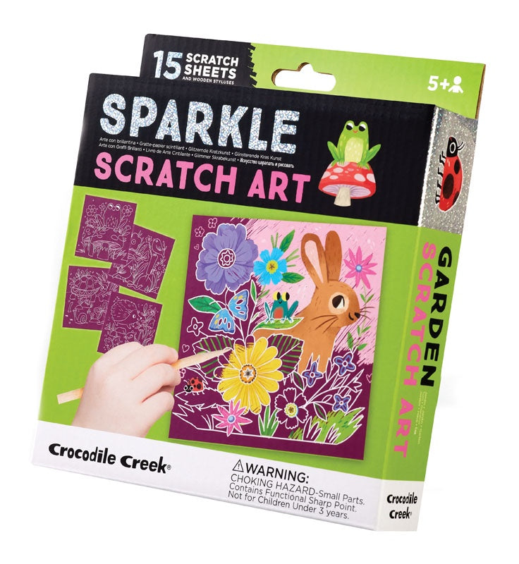 Crocodile Creek | Sparkle Scratch Art - Garden