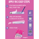 Spencil | Write & Iron On Name Labels -40pk Pink/Purple