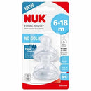 NUK First Choice Plus Anti-Colic Flow Control Teat 2 Pk