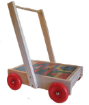 Wooden Walker Wagon with Blocks