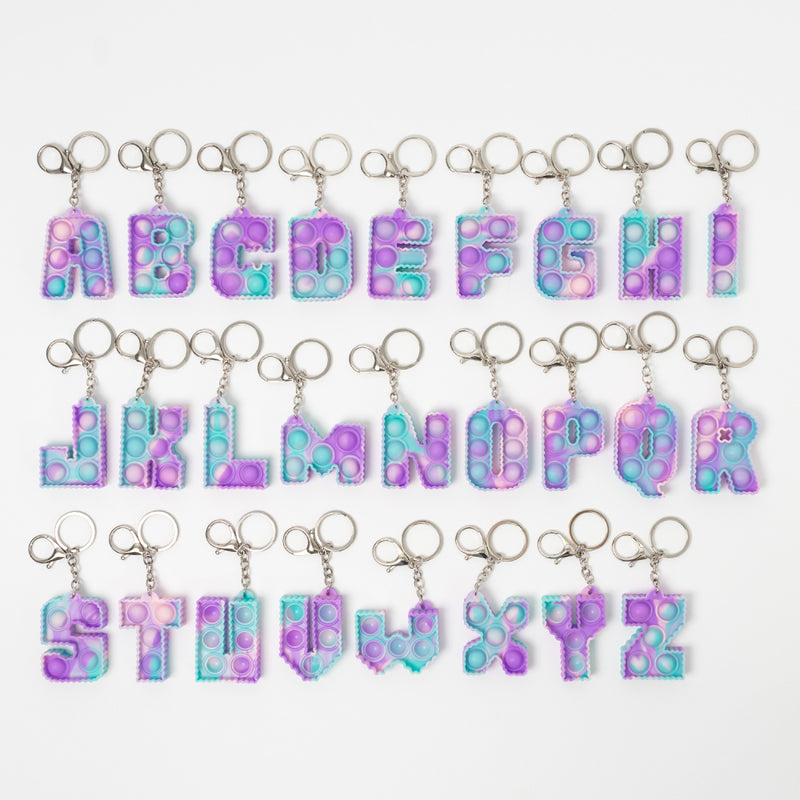 Fidget Pop  Letter Keychains A-Z