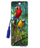 3D Lenticular Bookmark -Parrots