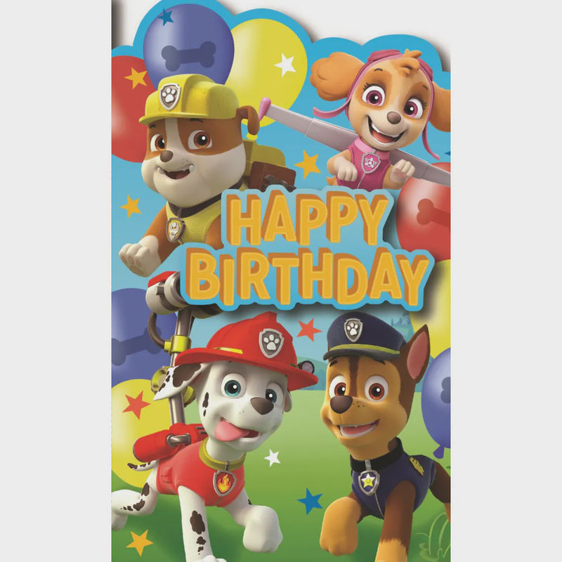 Paw Patrol Premium Birthday Card