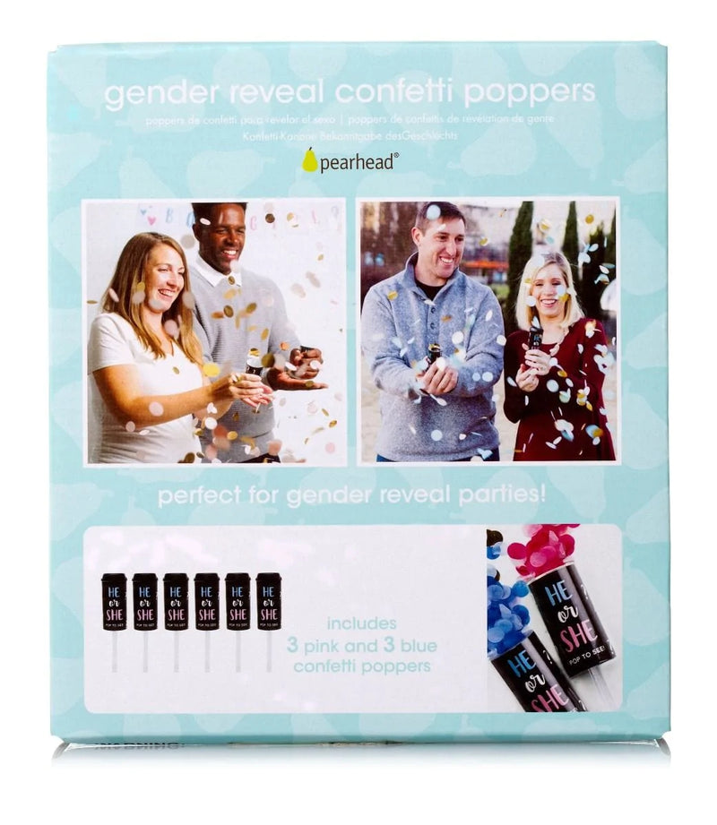 Pearhead | Gender Reveal Confetti Poppers