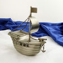 Pewter Pirate Ship Money box