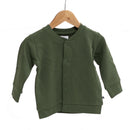 Burrow & Be | Essentials Fleece Cardigan - Pine