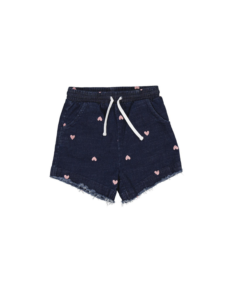 Radicool | Hearts Denim Short