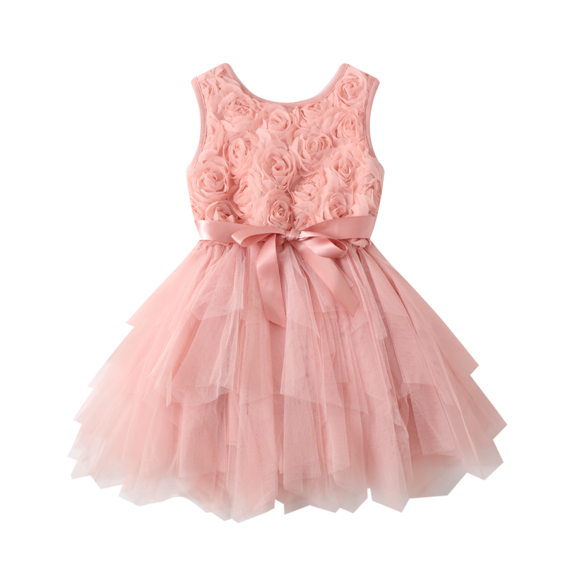 Cracked Soda | Rose Dress Dusty Pink-Baby