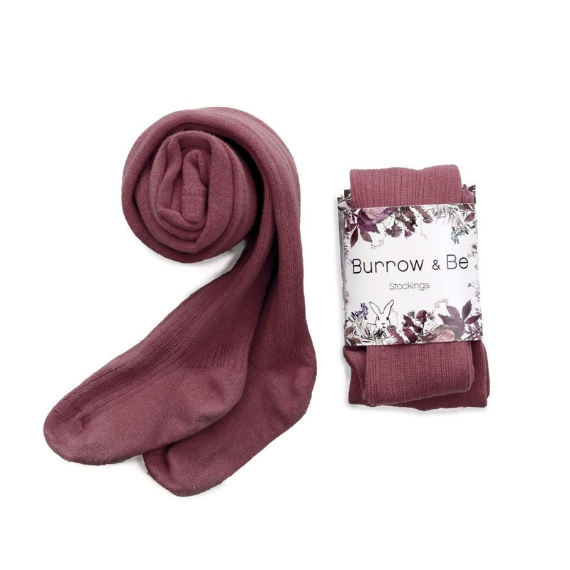 Burrow & Be | Footed Tights-Plum