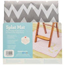 Bumkins: Waterproof Splat Mat Chevron Grey