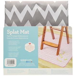 Bumkins: Waterproof Splat Mat Chevron Grey