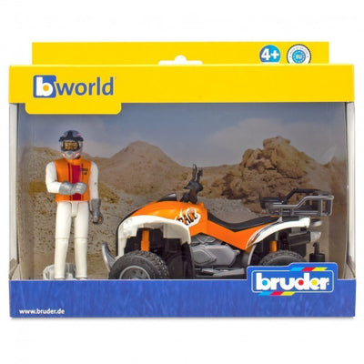 Bruder Quad Bike with Rider